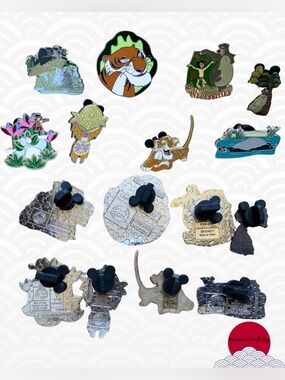 Disney 8Pins + 11x11 Display Case Set
